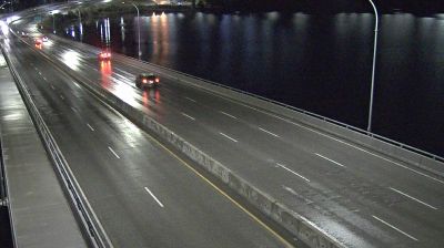 West Kelowna › West: WR Bennett Bridge mid-span, connecting Kelowna and - looking west
