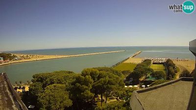 Caorle: Webcam - Ponente beach near Livenza channel