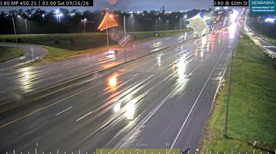 Omaha: I-80: 60th St in - Various Views