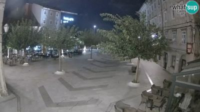 Senj: Center of - city - Pavlin square - Live Cam Dalmatia