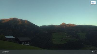 Lesachtal: Plassegge, Blick Richtung Riebenkofel - Tscheltsch - Lumkofel