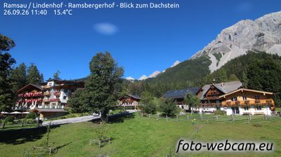 Ramsau am Dachstein: Ramsau - Lindenhof - Ramsbergerhof - Blick zum Dachstein
