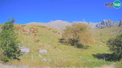 Kobarid: Webcam Krn - Planina Kuhinja ( Plateau Kuhinja ) - Slovenia