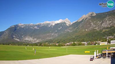 Bovec: Live webcam - airport - View to Kanin