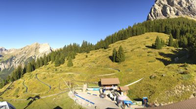 Kandersteg: Stn. Oeschinen: Rodelbahn Oeschinensee - Berghotel Oeschinensee - Blüemlisalp - Schweizer Alpen-Club SAC