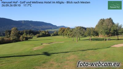 Weitnau: Hanusel Hof - Golf und Wellness Hotel im Allgäu - Blick nach Westen