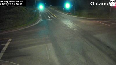 Sarnia: Lucasville › East: Highway 40 at Plank Road, Looking East