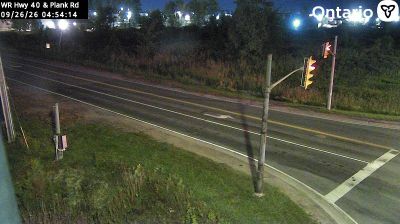 Sarnia: Lucasville › North: Highway 40 at Plank Road, Looking North