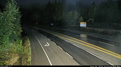 Castlegar: Kinnaird › West: Highway 3 at 14 Avenue in Castlegar, looking west