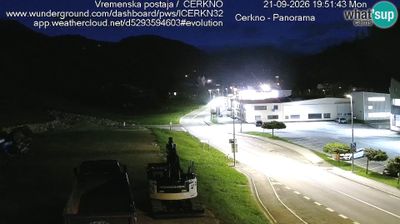 Cerkno: city entrance Live Webcam