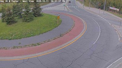 Collingwood: Highway 26 at Poplar Side Road, Looking Down