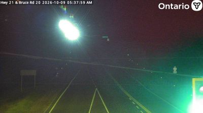 Kincardine › North: Highway 21 at Bruce Road 20, Looking North