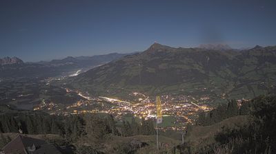 Stadt Kitzbuhel: Kitzbühel - Hahnenkamm Bergstation - Blickrichtung NO