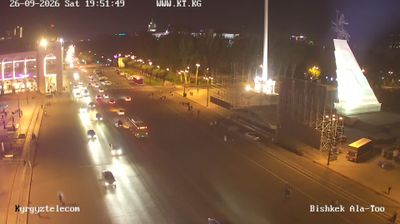 Bishkek › North-west: Paramount Kyrgyz Republic Flag - Chuy Avenue