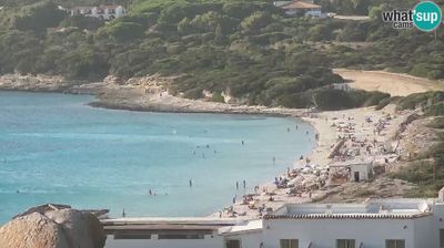 Lungoni: Live Webcam Capo Testa the beach of 2 sea - livecam Sardinia