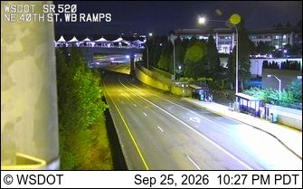 Redmond: SR 520 @ MP 10.1: NE 40th St, WB Ramps