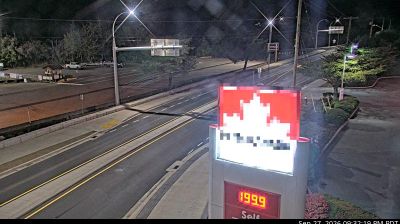 Port Alberni › West: Highway 4 at Beaver Creek Road in - looking west