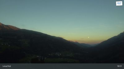 Lesachtal: Plassegge, Blick ins Tal (Richtung Gailtal - Unterkärnten)