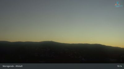Wernigerode: Diesterweg - Schule, Blick in Richtung Brocken