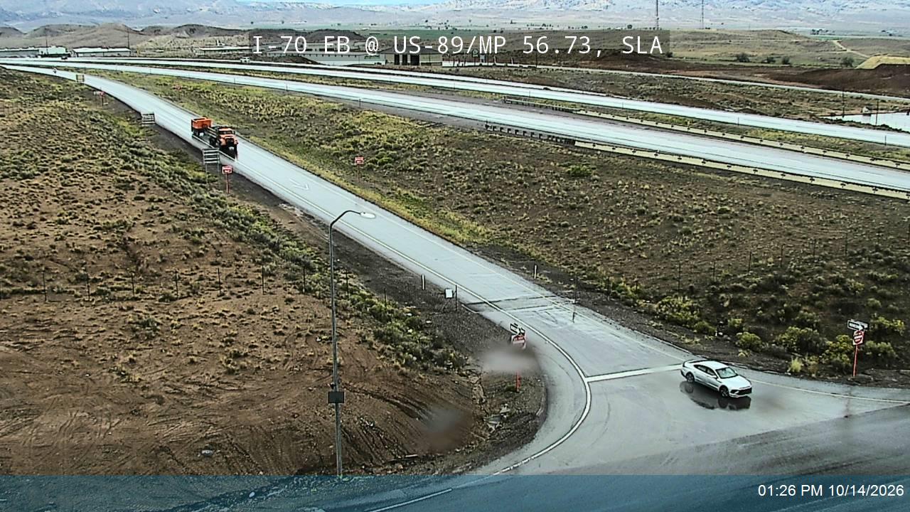 I-70 EB @ State St / US-89 / MP 56.73, SLA