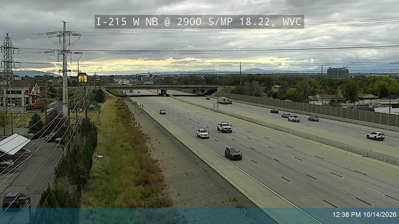 I-215 W NB @ 2900 S / MP 18.22, WVC