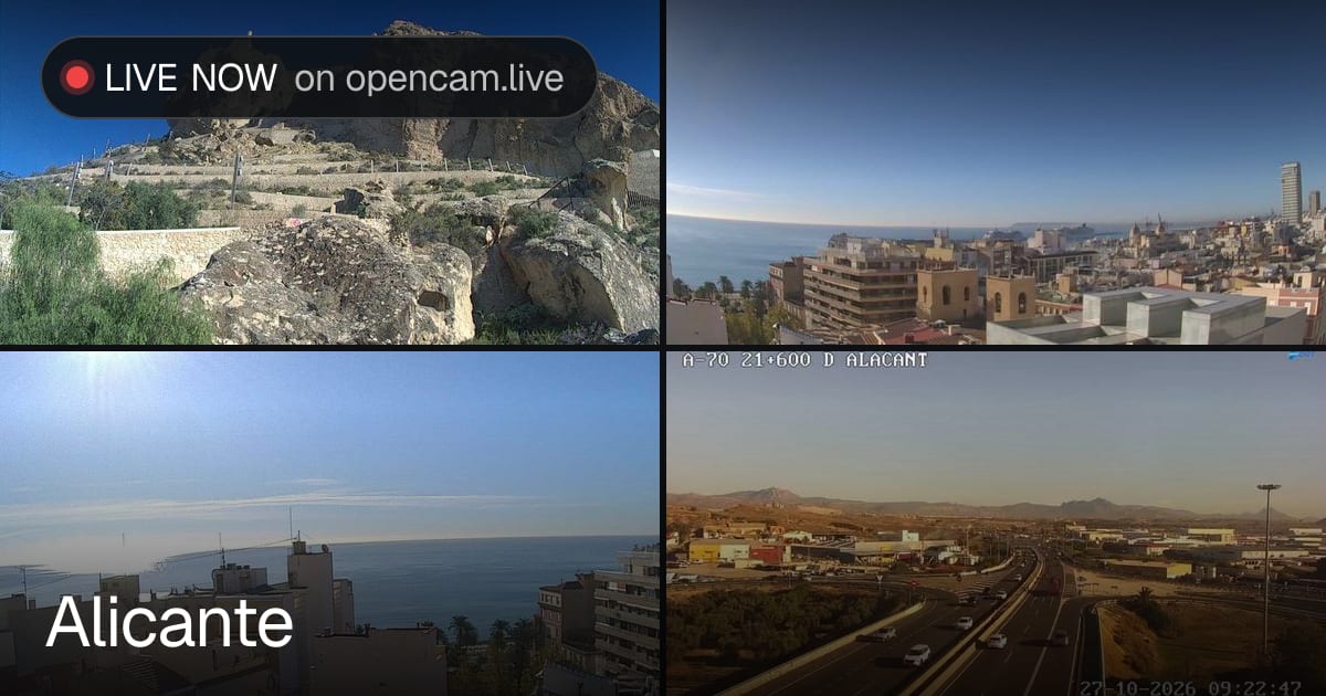 Alicante traffic cameras: 10 live cams | opencam