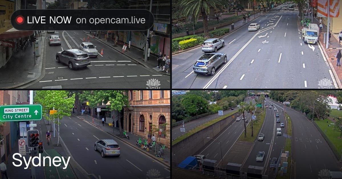 Sydney traffic cameras: 270 live cams | opencam
