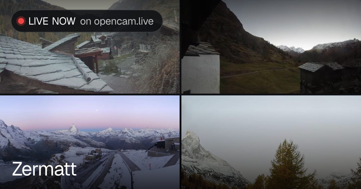 Zermatt webcams: 84 live cams | opencam